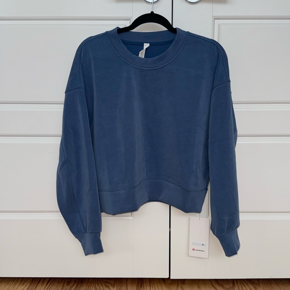 Lululemon softstreme perfectly oversized cropped crew size 6